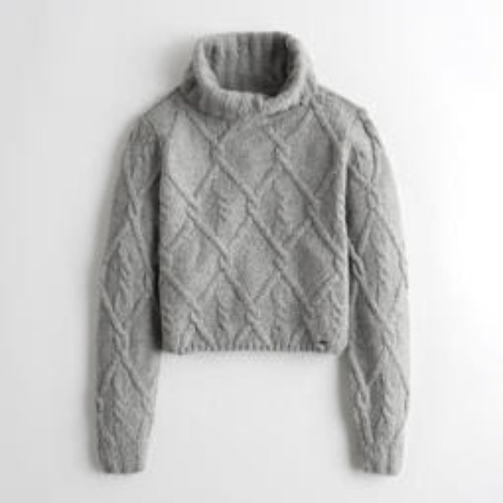 Hollister Cable Turtleneck Sweater